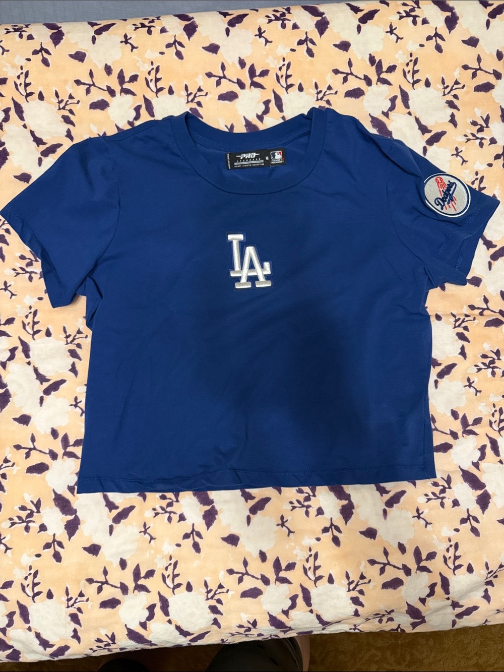 MLB LOS ANGELES DODGERS GAME DAY CLASSICS WOMEN'S SINGLE JERSEY BABY DOLL TOP